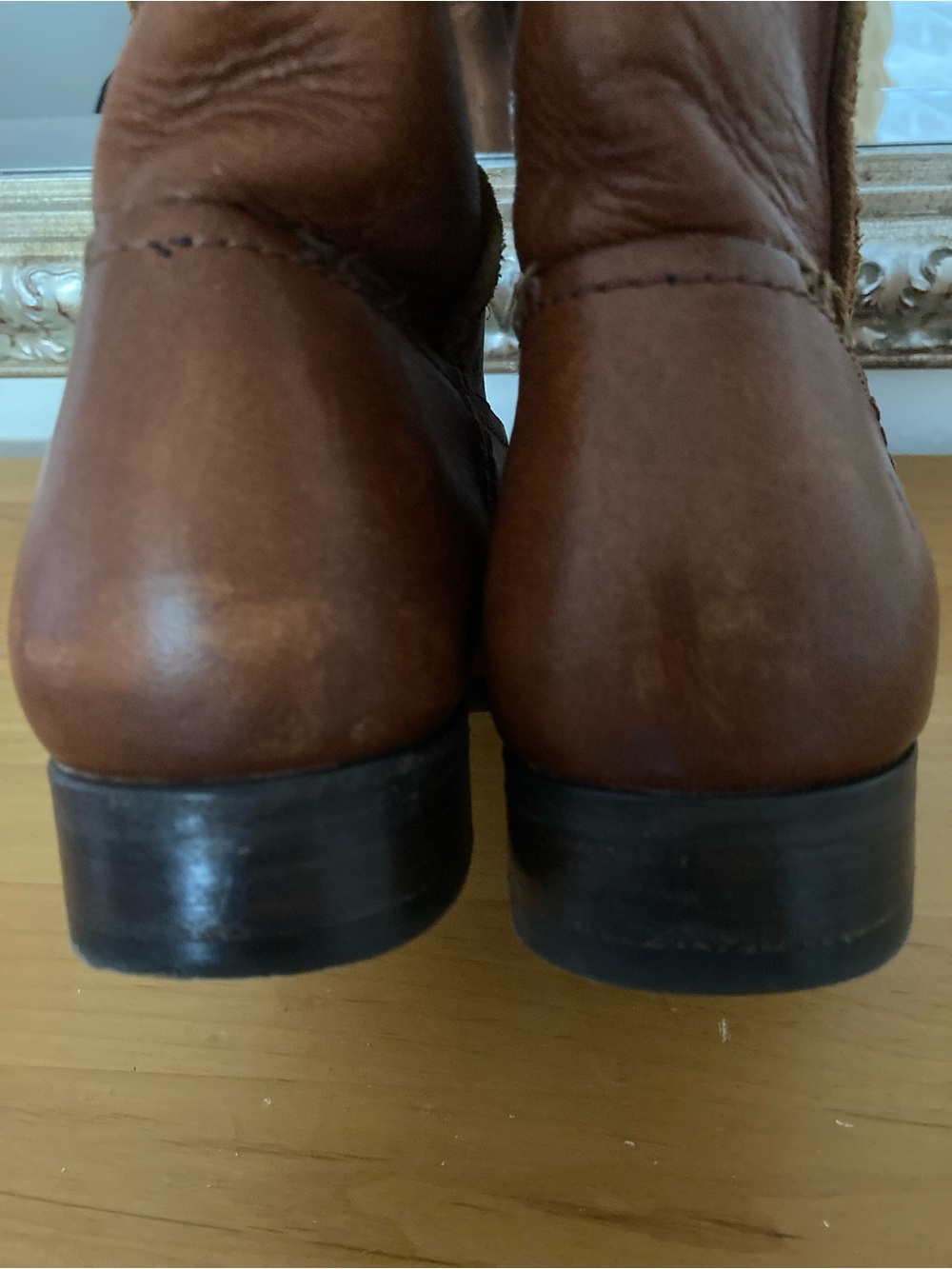 Frye Brown Leather Women's Ankle Booties - Picture 5 of 7